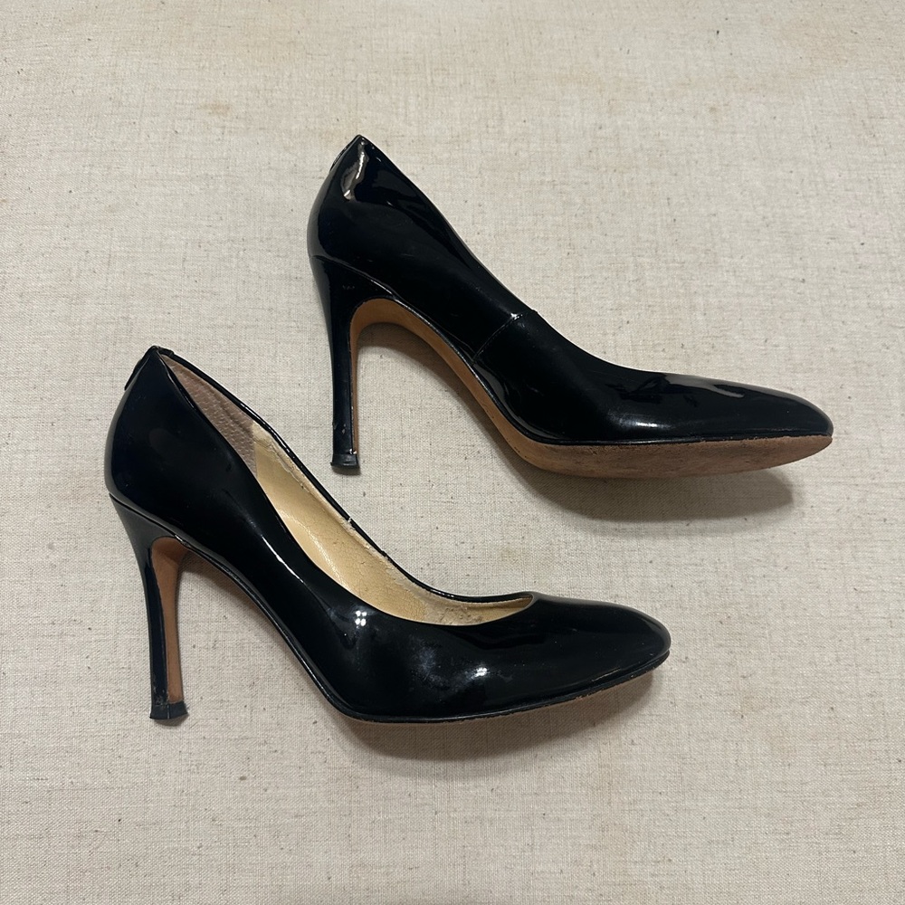 Ivanka Trump Black Patent Leather Heels